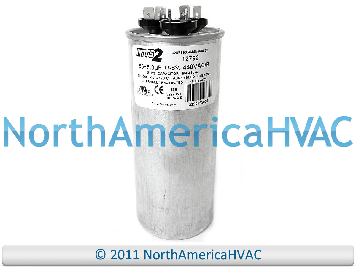 Jard Mars Mars2 Run Capacitor 55+5 uf MFD 440 volt 12792 - North